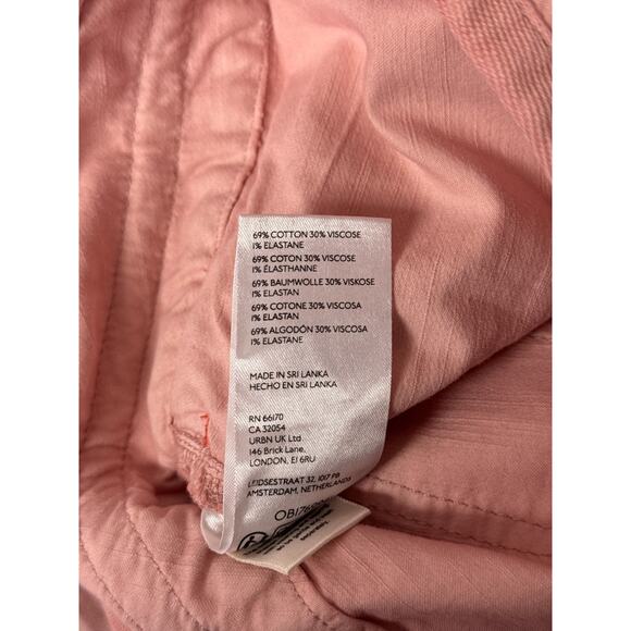 Anthropologie Pants 32 Womens Pilcro Pink Parachute Cargo Wide Leg - Picture 7 of 7